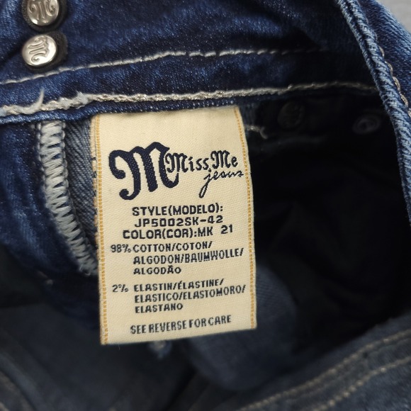 Miss Me Jeans Women's 25 Skinny Low Rise Med wash JP50025k-42 - Picture 8 of 12